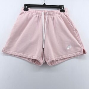Nike Sportswear Phoenix Fleece Shorts Womens Small Pink High Rise Sweat Shorts